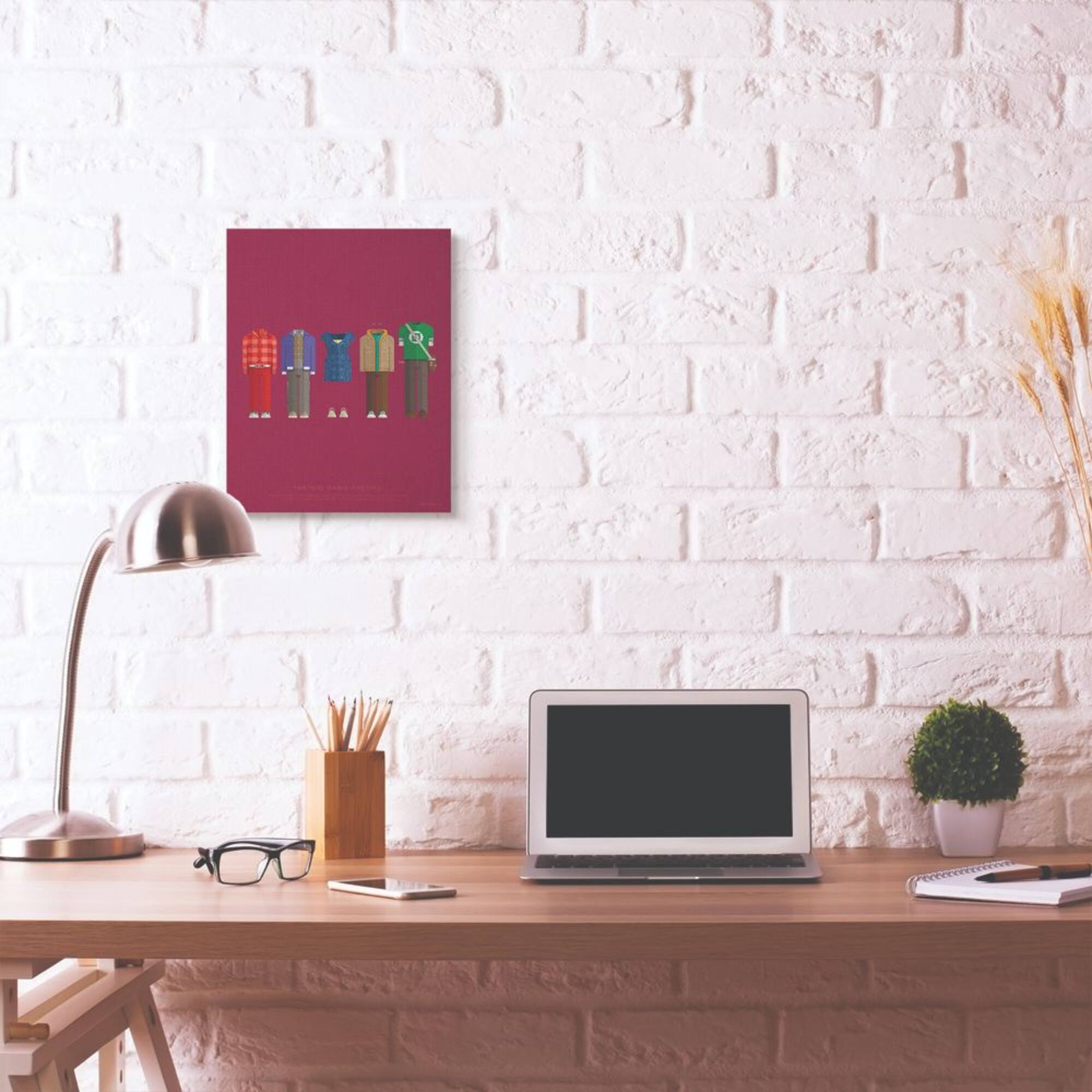 Stupell Industries Big Bang Theory Character's Fashion Canvas Wall Art